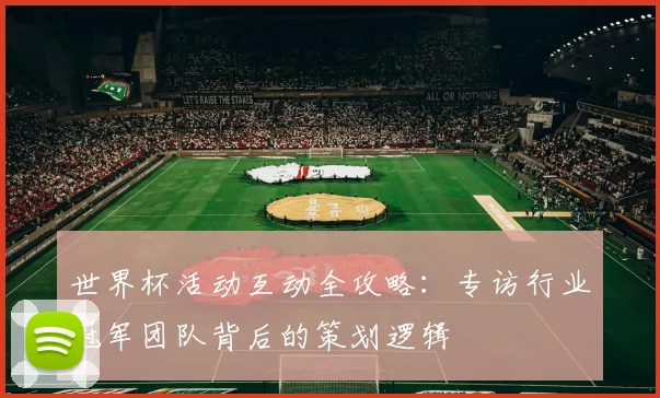 世界杯活动互动全攻略:专访行业冠军团队背后的策划逻辑