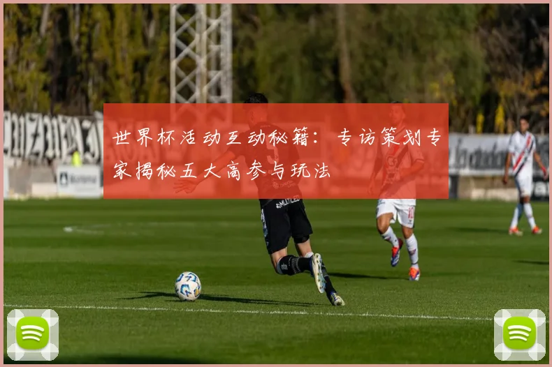 世界杯活动互动秘籍:专访策划专家揭秘五大高参与玩法