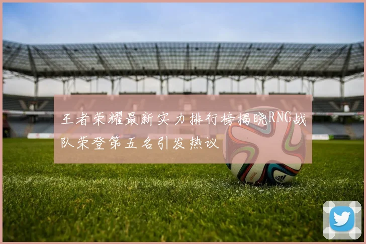 王者荣耀最新实力排行榜揭晓RNG战队荣登第五名引发热议