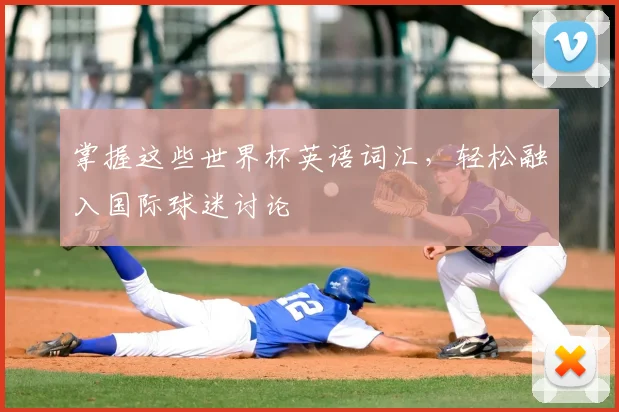 掌握这些世界杯英语词汇,轻松融入国际球迷讨论
